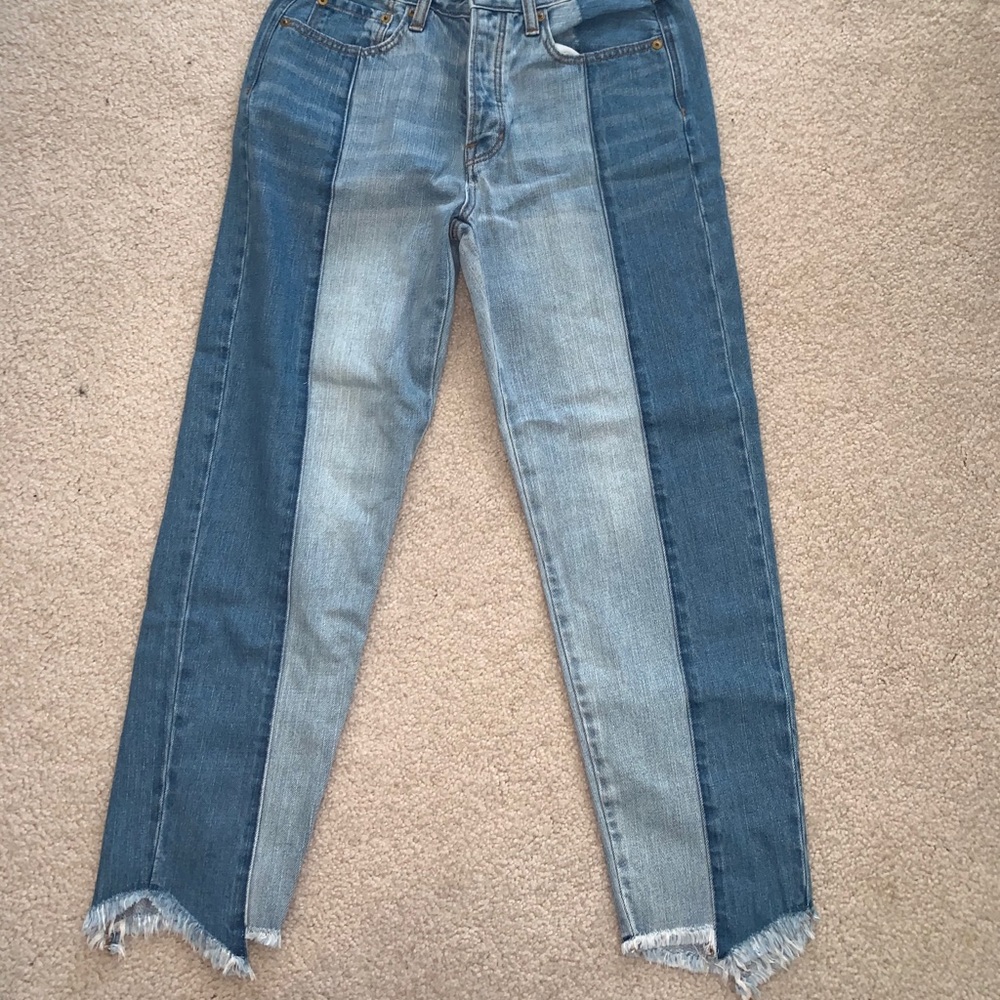 American Eagle 2 tone boyfriend fit jeans